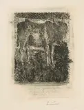 L'Ane by Pablo Picasso, 1941, etching, offered Dec 2023