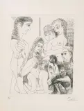 29 mars 1968 VII by Pablo Picasso, 1968, etching, offered Dec 2023