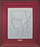 Lady of Crete by Anthony Quinn, 1985, pencil, offered Dec 2023