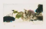 L'étang by Zao Wou-ki, 1972, color aquatint, sold Dec 2023