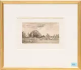 Lever de lune by Charles-François Daubigny, 1861, etching, offered Dec 2023