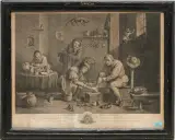 Los von 6: "Le chirurgien flamand" / "Les amusements des matelots" / "Le chirurgien de campagne" / "Les ouvriers de la vigne" / "L'école champêtre" / "Le père d by Jean Daullé, engraving, offered Dec 2023
