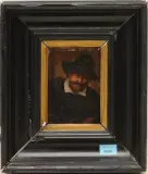 Bildnis eines Mannes mit Bart und Hut by Holland, 17.Jh., oil on panel, sold Dec 2023