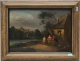 Rast am Ufer des Flusses by Holland, um 1700, oil on panel, offered Dec 2023