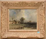Les Lavandières by Frankreich, Ende 19.Jh., 1890, oil on panel, offered Dec 2023