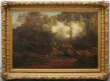 Waldlandschaft by Valentin Ruths, 1860, oil on canvas, offered Dec 2023