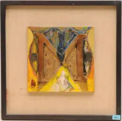Ohne Titel by Bruno Ceccobelli, oil on panel, offered Dec 2023