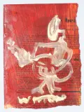 Gitarrenspieler by Pierre Vuitton, mixed media, sold Dec 2023