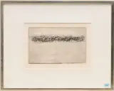 Ohne Titel by Lenz Klotz, 1957, drypoint, sold Dec 2023