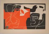 nach "Les dés sont jetés by Le Corbusier, 1938, color lithograph, sold Dec 2023