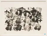 Souvenir de St. Gallen by Antoni Tàpies, 1992, lithograph, sold Dec 2023