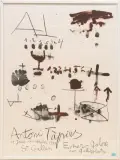 Erker 93 by Antoni Tàpies, 1993, color lithograph, sold Dec 2023