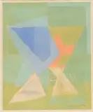 Ohne Titel by Jacques Villon, color lithograph, sold Dec 2023