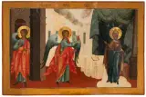 Russisch, 18.Jh by Verkündigung an Maria, tempera, sold Dec 2023