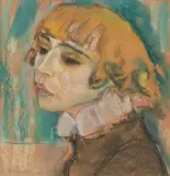 Portrait de Madeleine by Maurice Barraud, 1916, pastel, sold Dec 2023