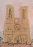Notre Dame von Paris by Rudolf Zender, 1978, oil on board, offered Dec 2023
