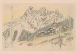Schellenursli by Alois Carigiet, watercolor, sold Dec 2023