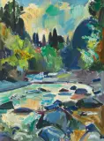Sittertobel by Carl Walter Liner, oil on canvas, sold Dec 2023