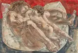 Mère et enfant by Hans Erni, oil on canvas, sold Dec 2023