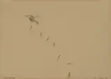 Nachtflug by Roman Signer, 1986, watercolor, sold Dec 2023