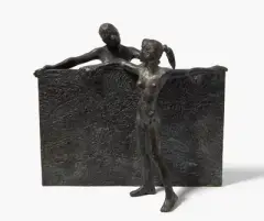 Dialog by Erich Hauser, 1999, bronze, sold Dec 2023