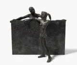 Dialog by Erich Hauser, 1999, bronze, sold Dec 2023