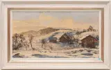 Winterlandschaft by Reinhold Kündig, oil on canvas, sold Dec 2023
