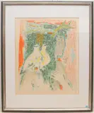 Der Wintertag by Alois Carigiet, 1965, color lithograph, sold Dec 2023