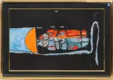 Zwei Clowns by Rudolf Mirer, 1988, color lithograph, sold Dec 2023