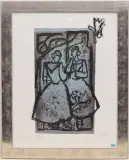 Zwei Frauen by Rudolf Mirer, 1990, color lithograph, sold Dec 2023