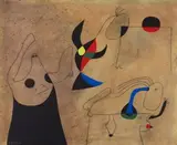 Femmes sur la plage (Pl by Joan Miró, 1959, pochoir, offered Mar 2024