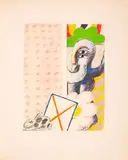 Strip Teeth by Horst Antes, oil, sold Mar 2024