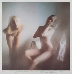 Nude models in room by Karin Székessy, 1970, collotype, sold Sep 2024
