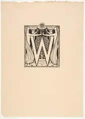 Sammlung Buchtitel & -illustrationen by Melchior Lechter, woodcut, offered Mar 2026