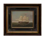 Untitled by Brian Coole, oil on board painting, sold Jan 2023