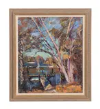 Untitled by Robert C. Gruppe, oil on canvas, sold Jan 2023