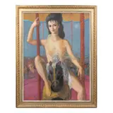 Untitled by Constantin Chatov, oil on canvas, sold Jan 2023