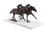 Untitled by Pam Foss, bronze 'Inquiry,' 1982, sold Jan 2023