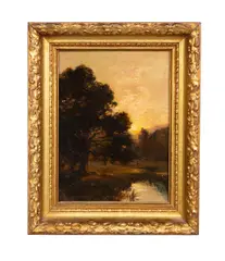 Untitled by Henry Joseph Breuer, oil on canvas board, sold Jan 2023