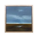 Storm Over a Field by James Lahey, 2001, oil on canvas, sold Jan 2023