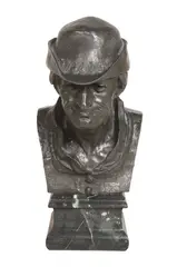 Untitled by Jean Baffier, Bronze Bust, sold Mar 2025