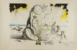 Cosmic Rays Resuscitating Soft Watches by Salvador Dalí, 1965, lithograph in colors, sold Jul 2022