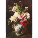 Untitled (Floral Still Life) by Ludwig Adam Kunz, oil on canvas, sold Jul 2022