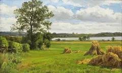 Silkeborg by Axel Birkhammer, oil on canvas, sold Jul 2022