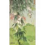 Untitled (Tree Blossoms) by Jade Fon, oil on panel, sold Jul 2022
