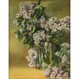 Floral Still Life by Sarah Bender de Wolfe, oil on board, sold Jul 2022