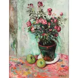 Floral Still Life by William A. Gaw, 1947, oil on canvas, sold Jul 2022