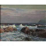 Untitled (Seascape) by Karl Schmidt, oil on board, sold Jul 2022