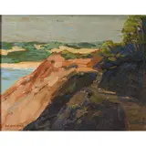 San Francisco near the Legion of Honor by Jack Cassinetto, 1994, oil on masonite, sold Jul 2022
