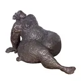 Lounging Nude by Rick Rowley, bronze sculpture, sold Jul 2022